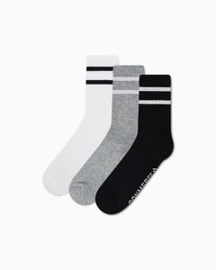 Medias Pack X3 Half Crew Varsity Stripe