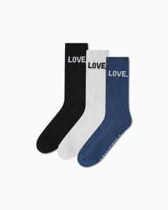 Medias Pack X3 Crew Love