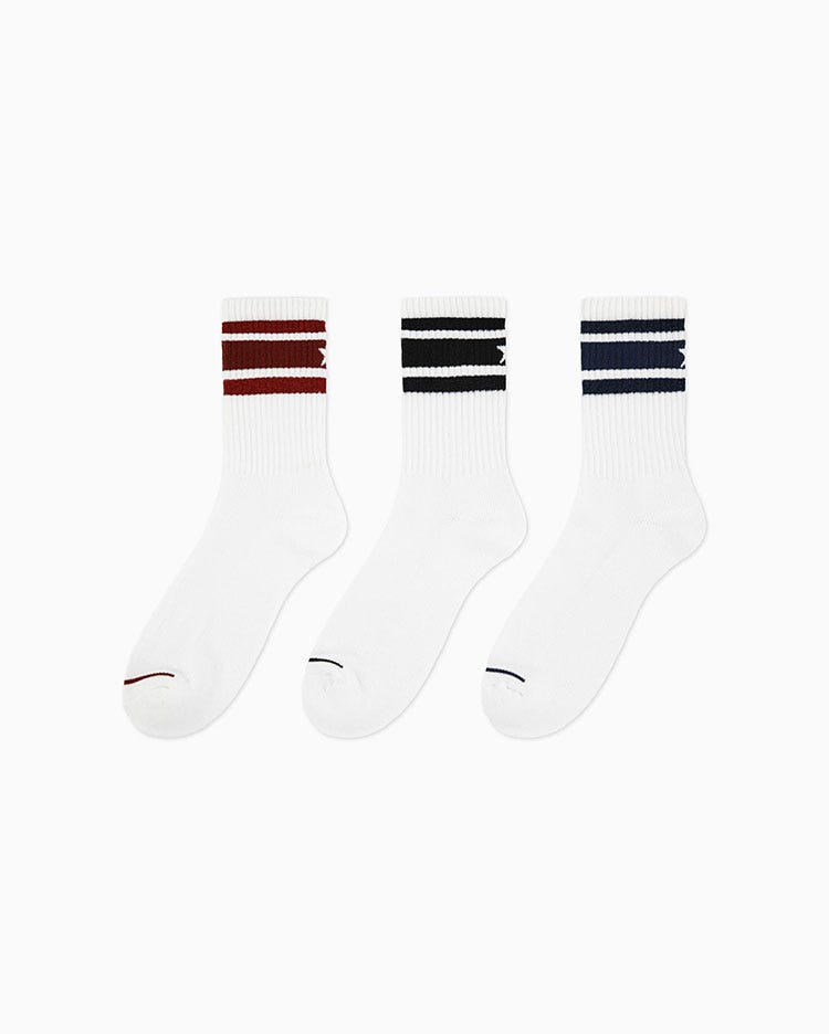 Medias Pack X3 Half Crew Sparkle