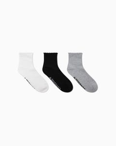 Medias Pack X3 Tobilleras Pointelle