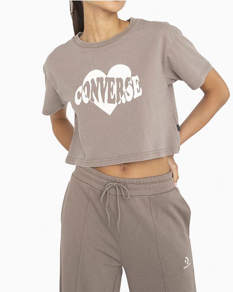 Polo Crop Valentine Heart