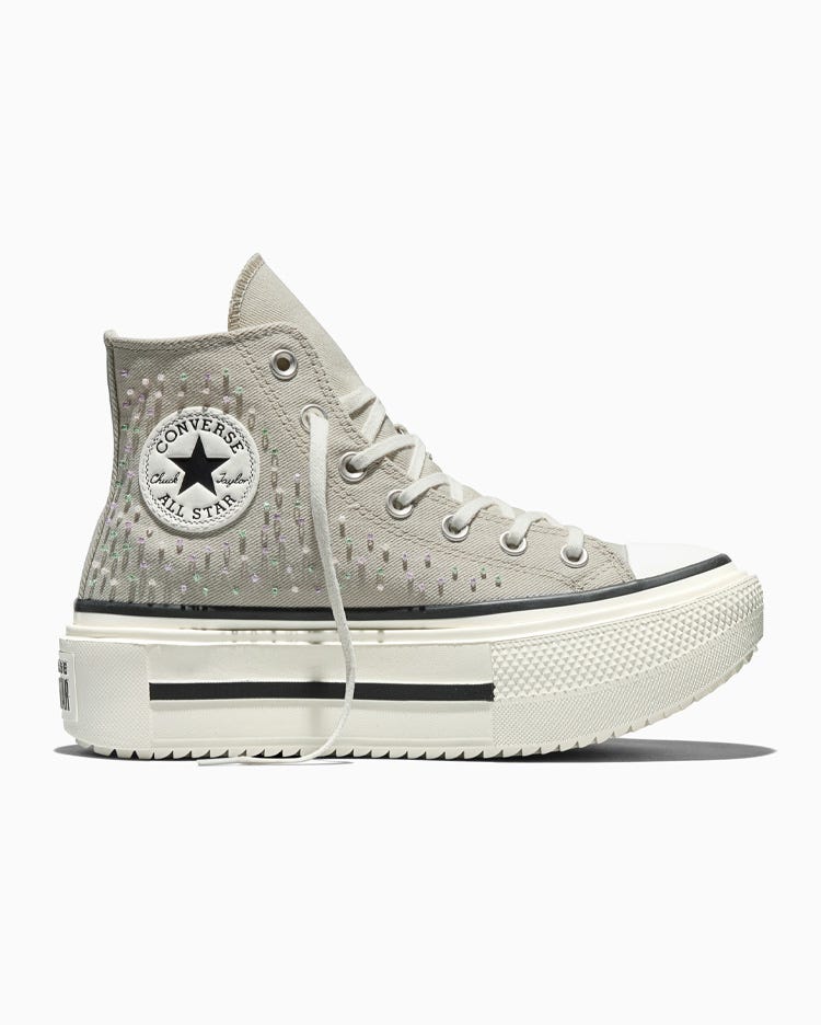 Chuck Taylor All Star Double Stack Platform Beaded