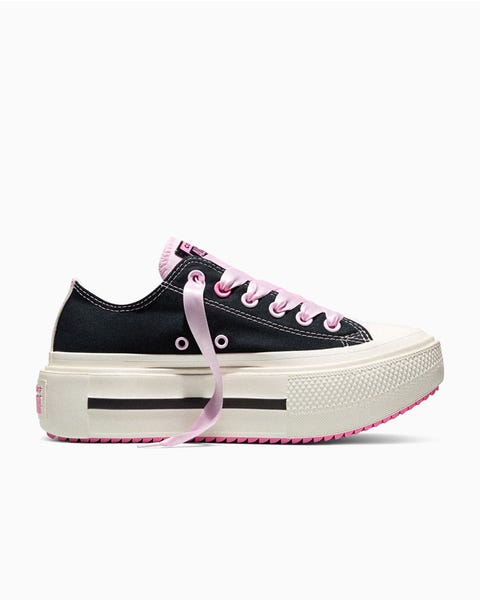 Chuck Taylor All Star Double Stack Platform Black & Pink