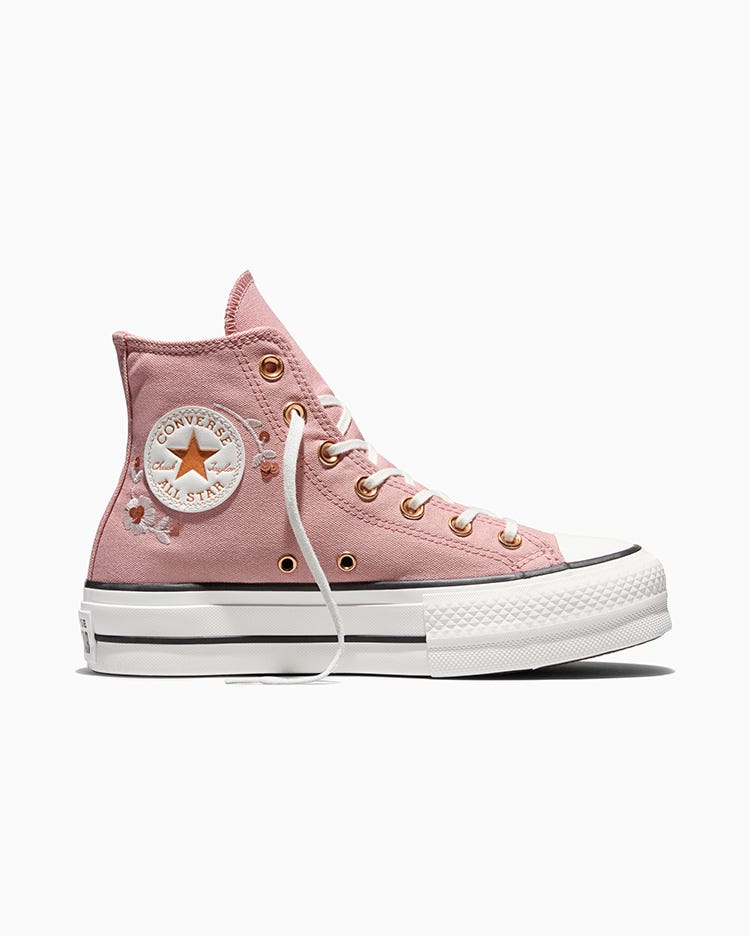 Chuck Taylor All Star Lift Platform Sequin Flowers